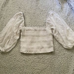 White peasant top